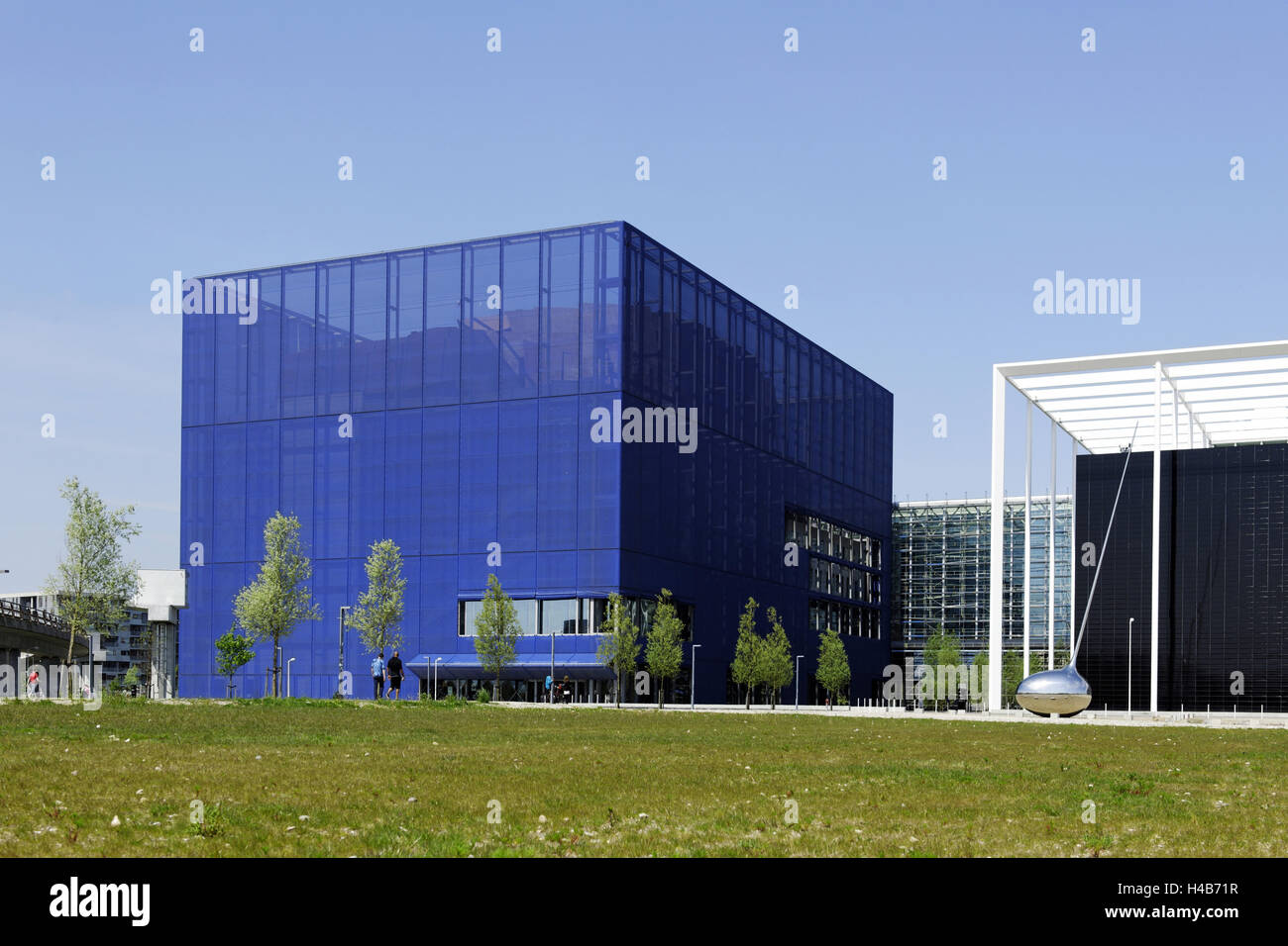 Modern architecture, Orestad, island Amager, Copenhagen, Denmark, Stock Photo