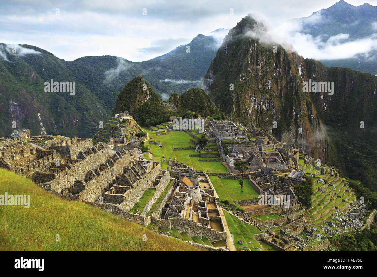 Peru, Machu Picchu, 7 Wonders of the World of the modern age, Stock Photo