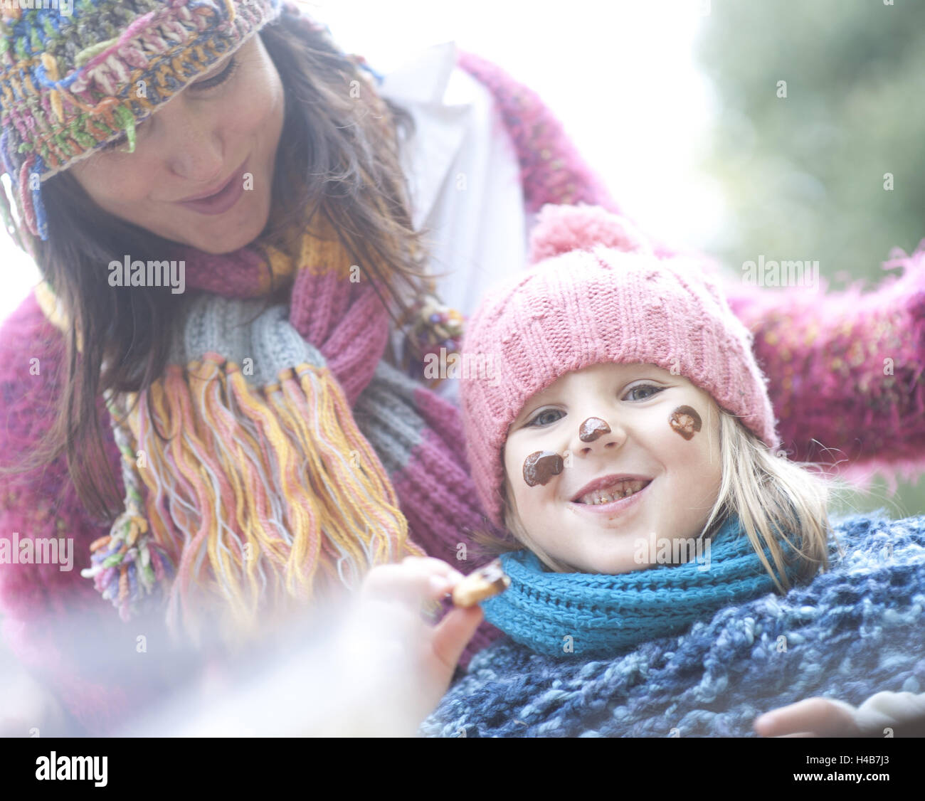 Nut and subsidiary, Christmas little places, eat, nibble, chocolate in the look, portrait, Stock Photo