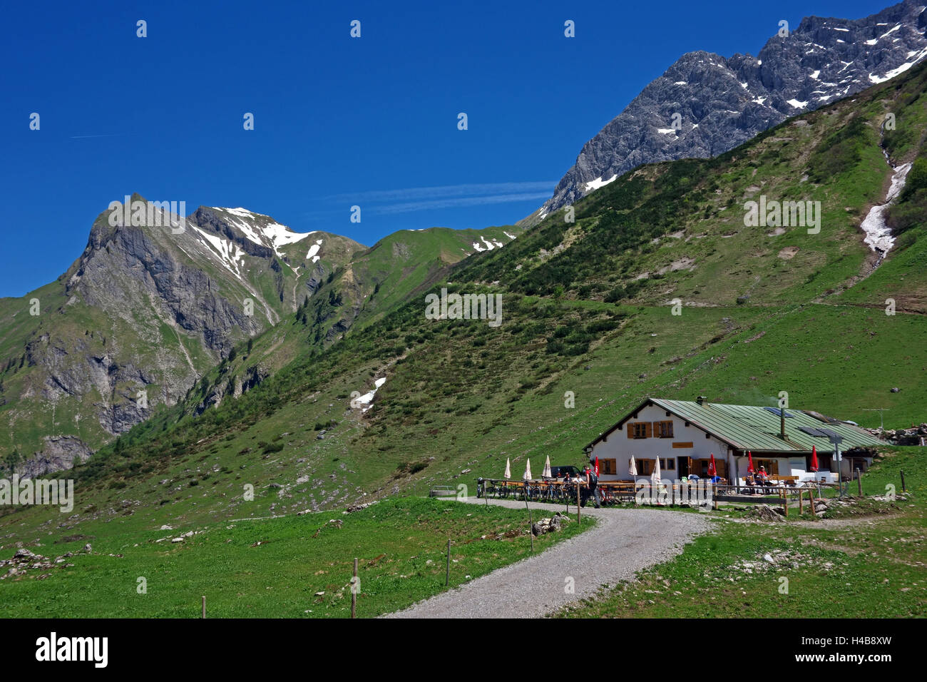 The Käseralpe in Oytal valley Stock Photo - Alamy