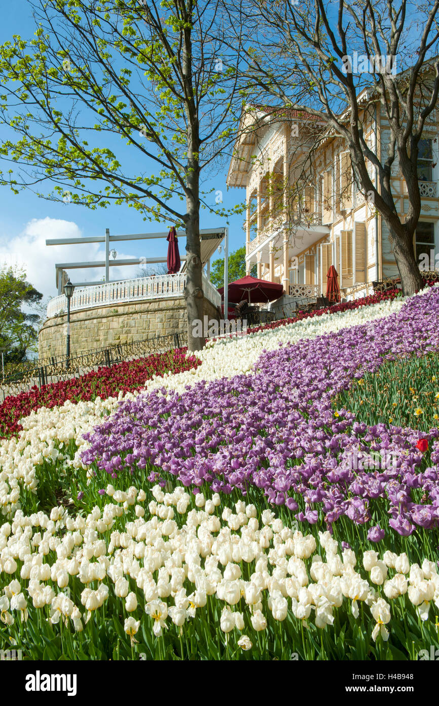 Istanbul, Emirgan park, sari Kösk Stock Photo