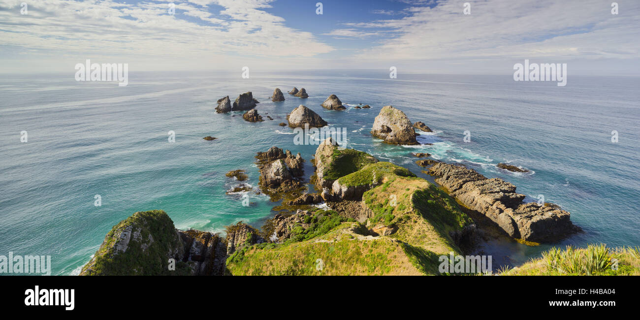 Nugget Point, Otago, south Island, New Zealand Stock Photo