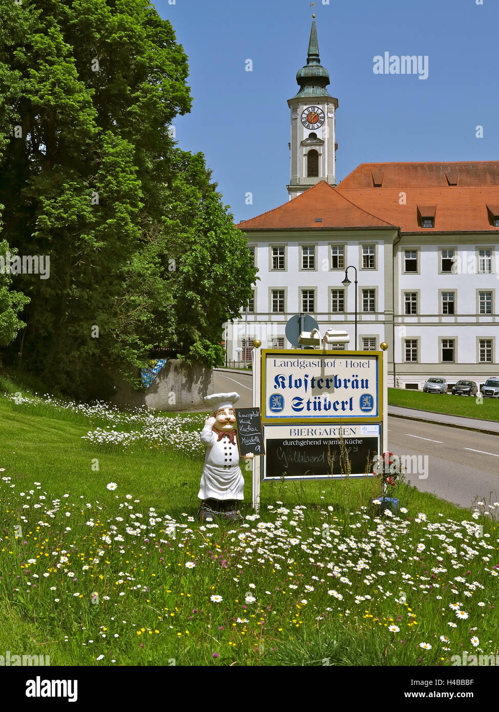Germany, Upper Bavaria, Schäftlarn Abbey Stock Photo