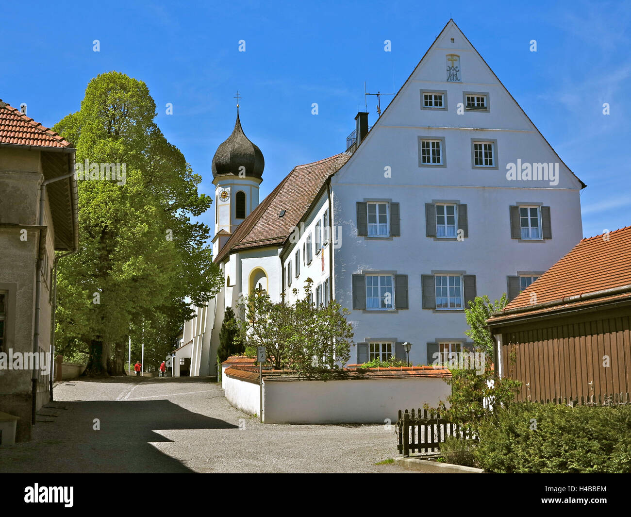 Germany, Upper Bavaria, Peißenberg, pilgrimage Church of the Assumption of Mary Stock Photo