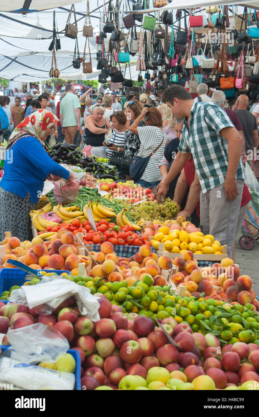 Turkey, province of Mugla, Fethiye, weekly market Stock Photo