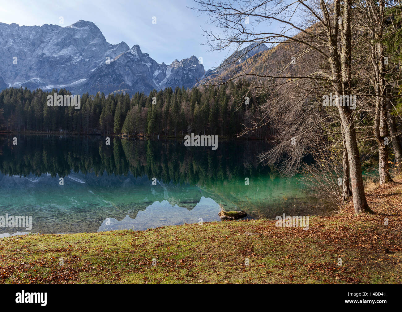 Mountain lake in the Julian Alps Stock Photo - Alamy