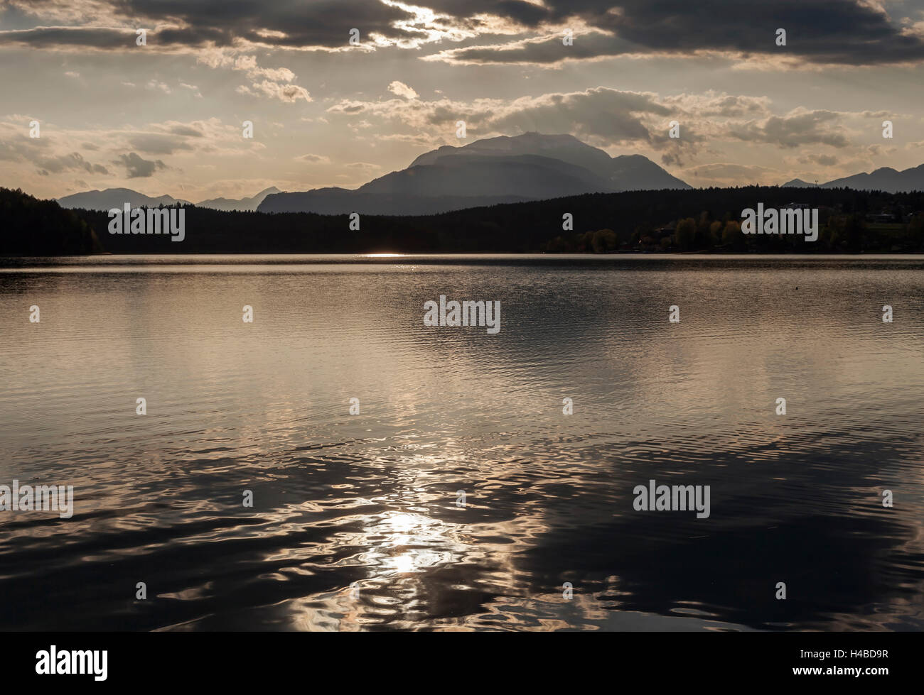 Small lake in the Austrian Alps Stock Photo