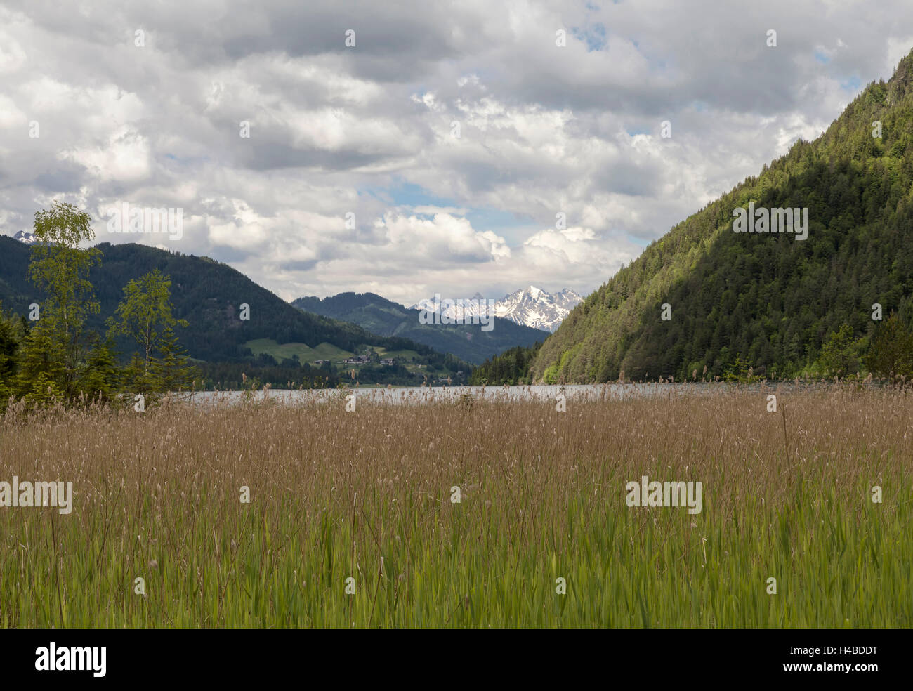 Lake in the Alps Stock Photo
