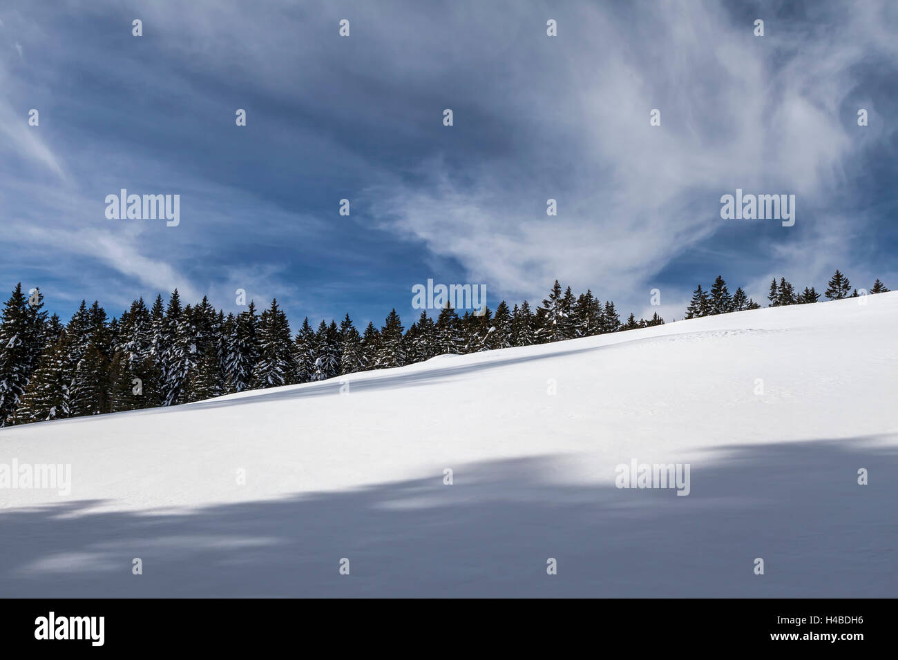 Winter landscape in the Alps Stock Photo - Alamy