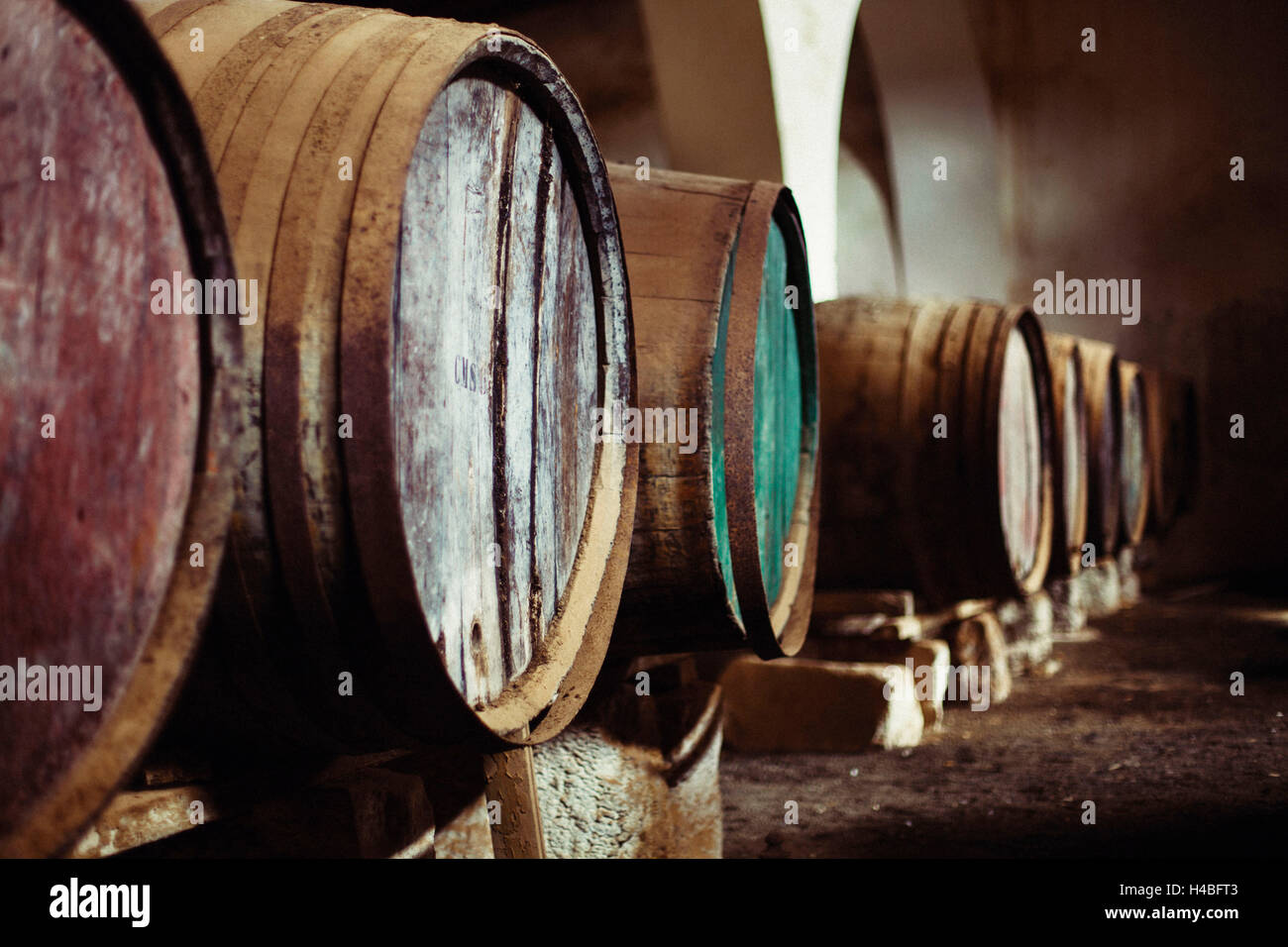 Old wine casks Stock Photo Alamy