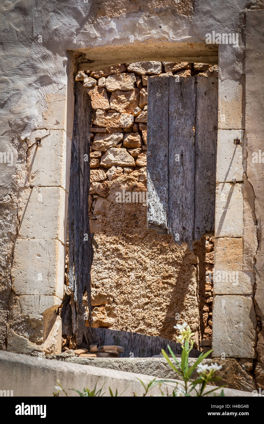 old walls on Majorca Stock Photo