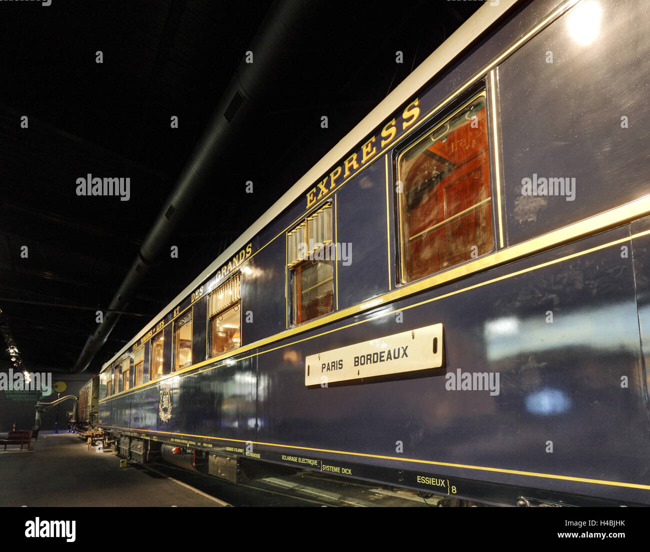 France, Alsace, Mulhouse, Cité you Train, railway museum, railway car, Stock Photo