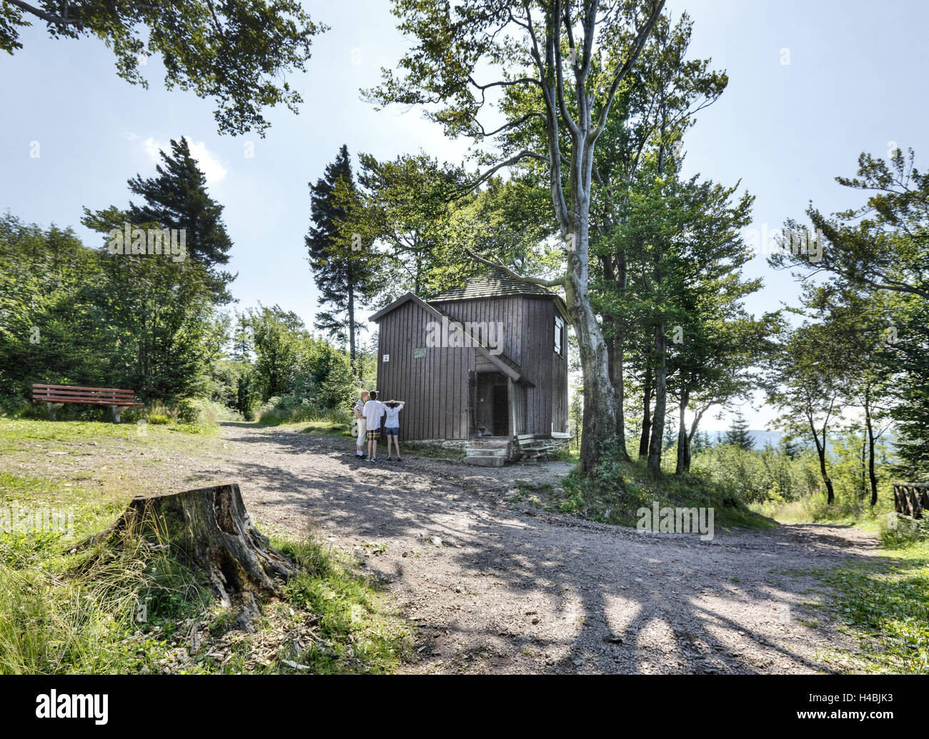 Germany Thuringia Ilmenau Goethe House Kickelhahn Trees Stock