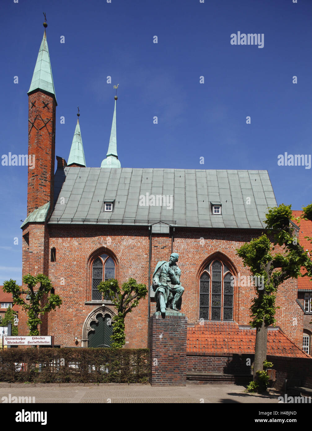 Germany, Schleswig - Holstein, Lübeck, saint mind hospital with Emanuel ...