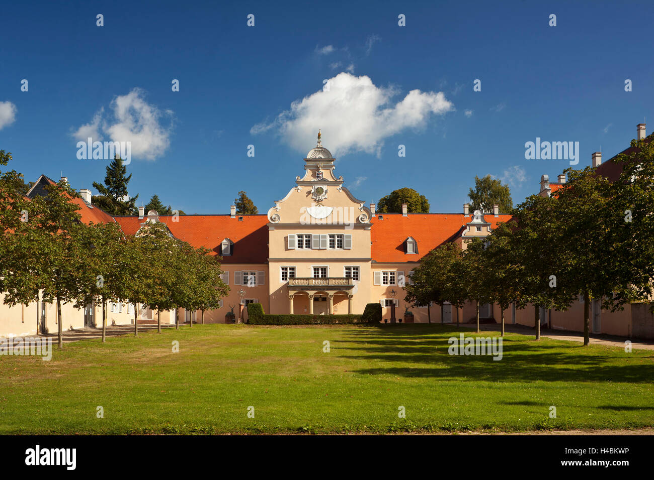 Germany, Hesse, Darmstadt, Kranichstein Hunting Chateau, Stock Photo
