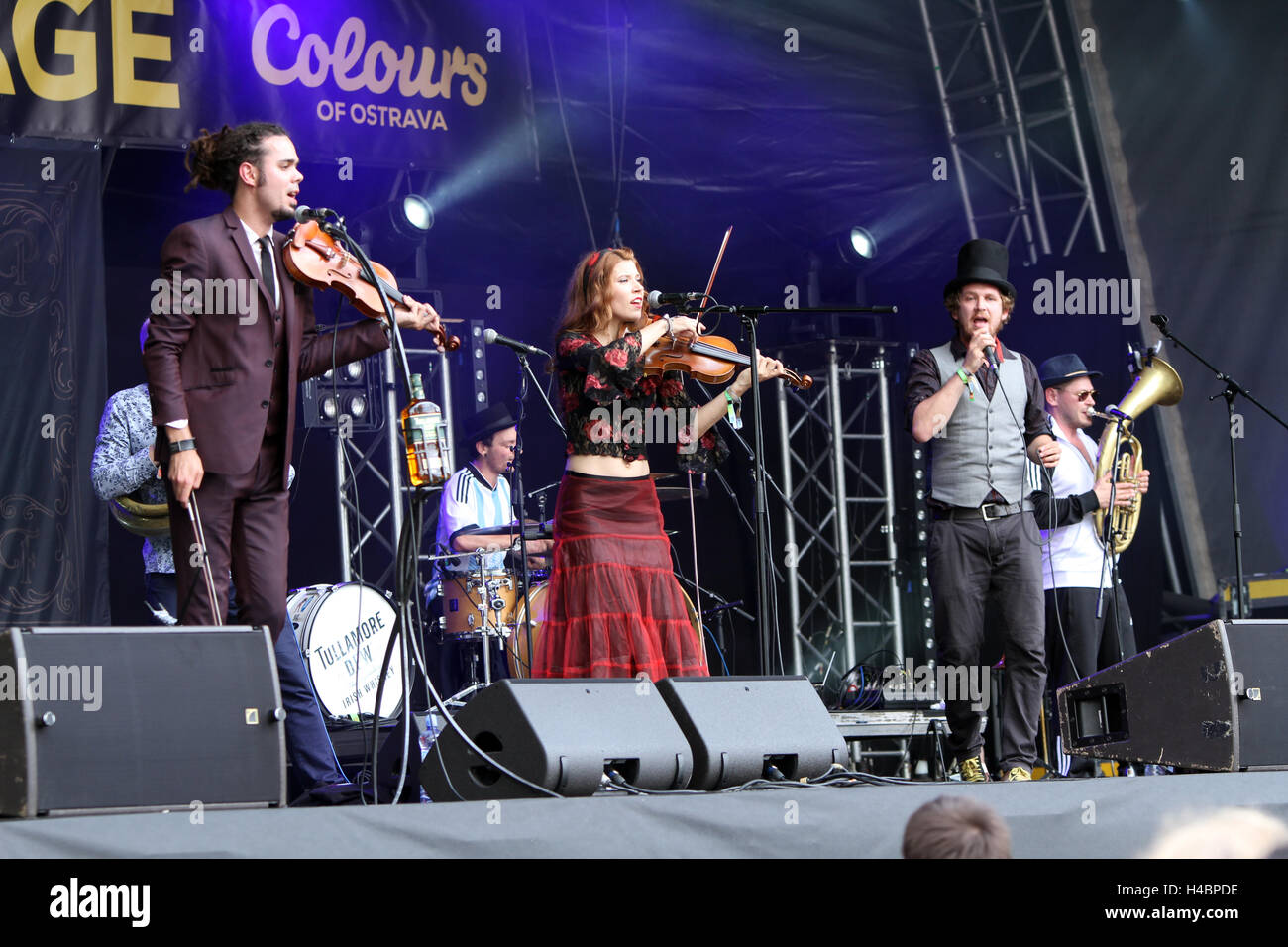 Czech band Circus Problem performs at the Colours of Ostrava music ...