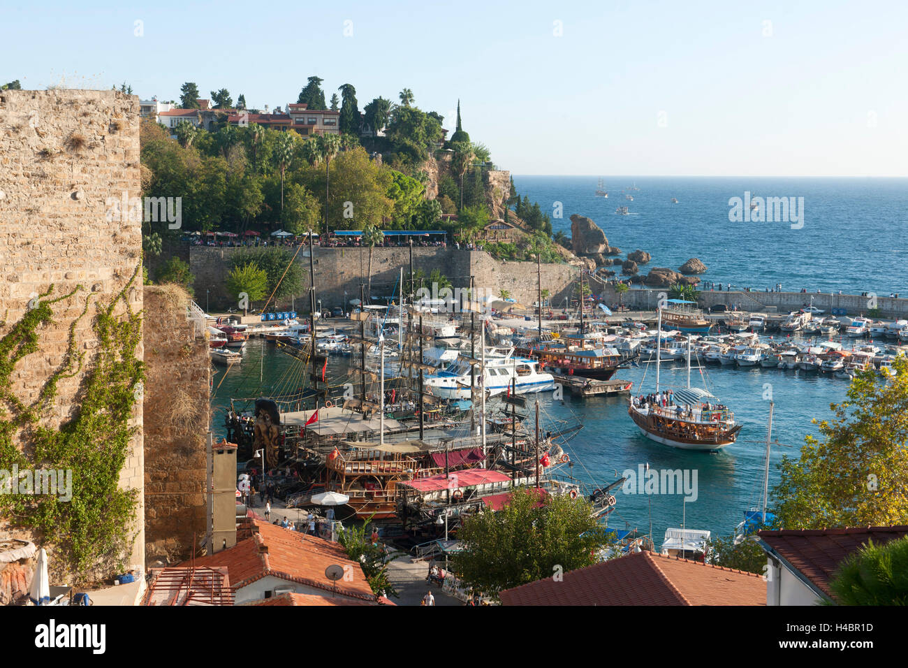 Turkey, Antalya, Old Town, harbour Stock Photo