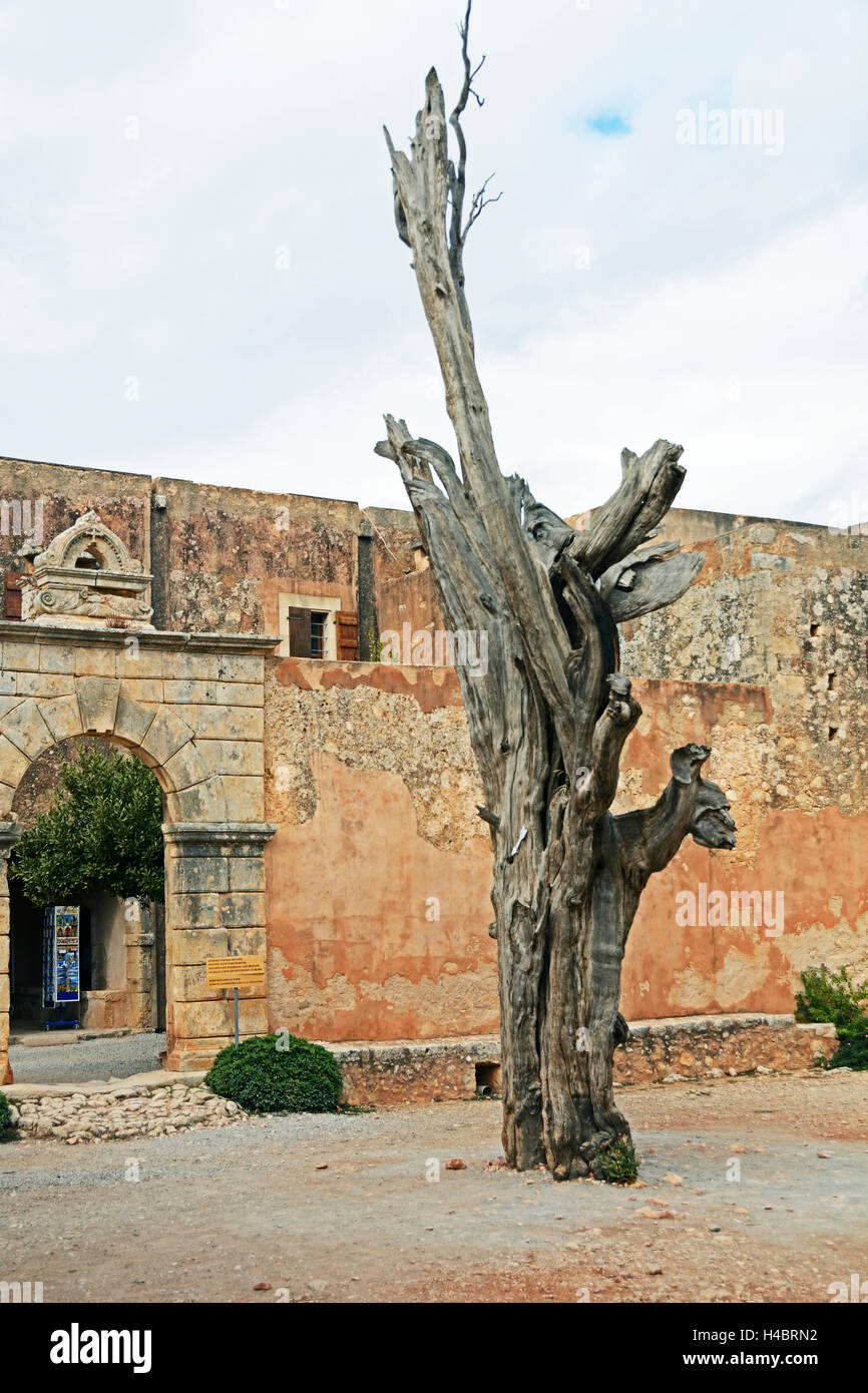 Crete, Arkadi Monastery Stock Photo