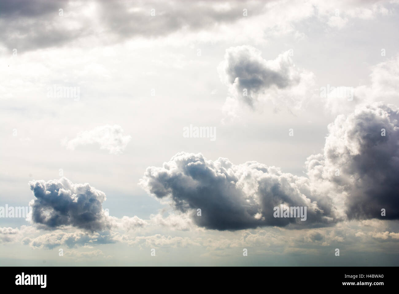 Large white clouds on a sunny day Stock Photo - Alamy