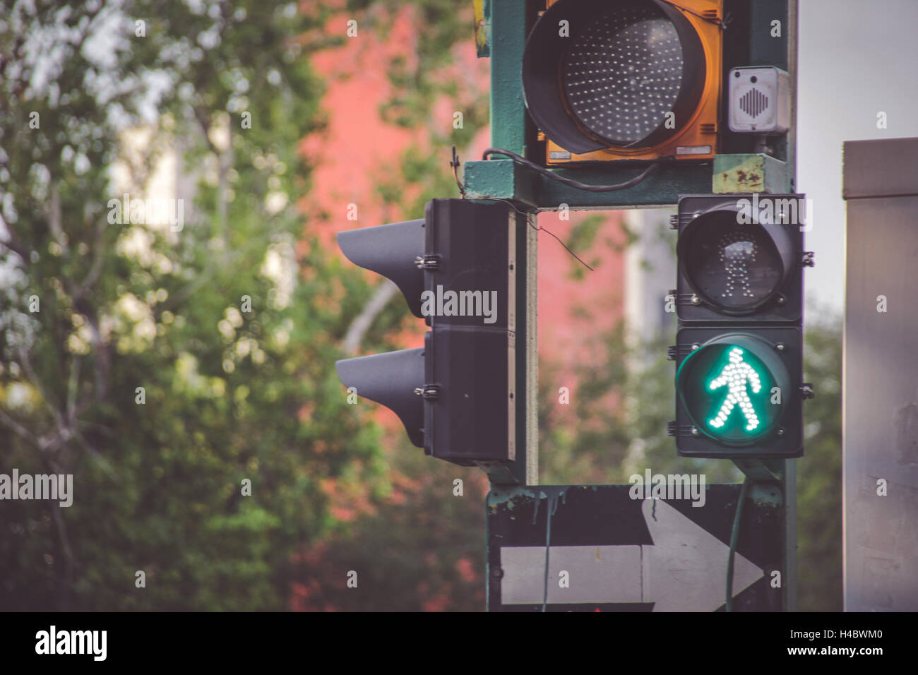 Photograph of a traffic light on urban scenario Stock Photo Alamy