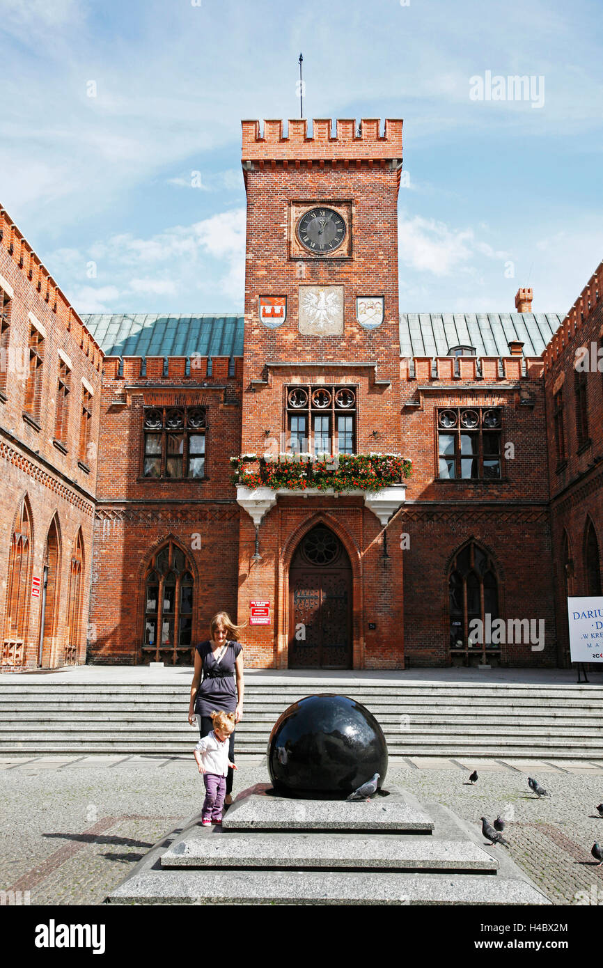 Poland, Pomerania, West Pomeranian, Kolobrzeg, German Kolberg, spa town, old town, city hall Stock Photo