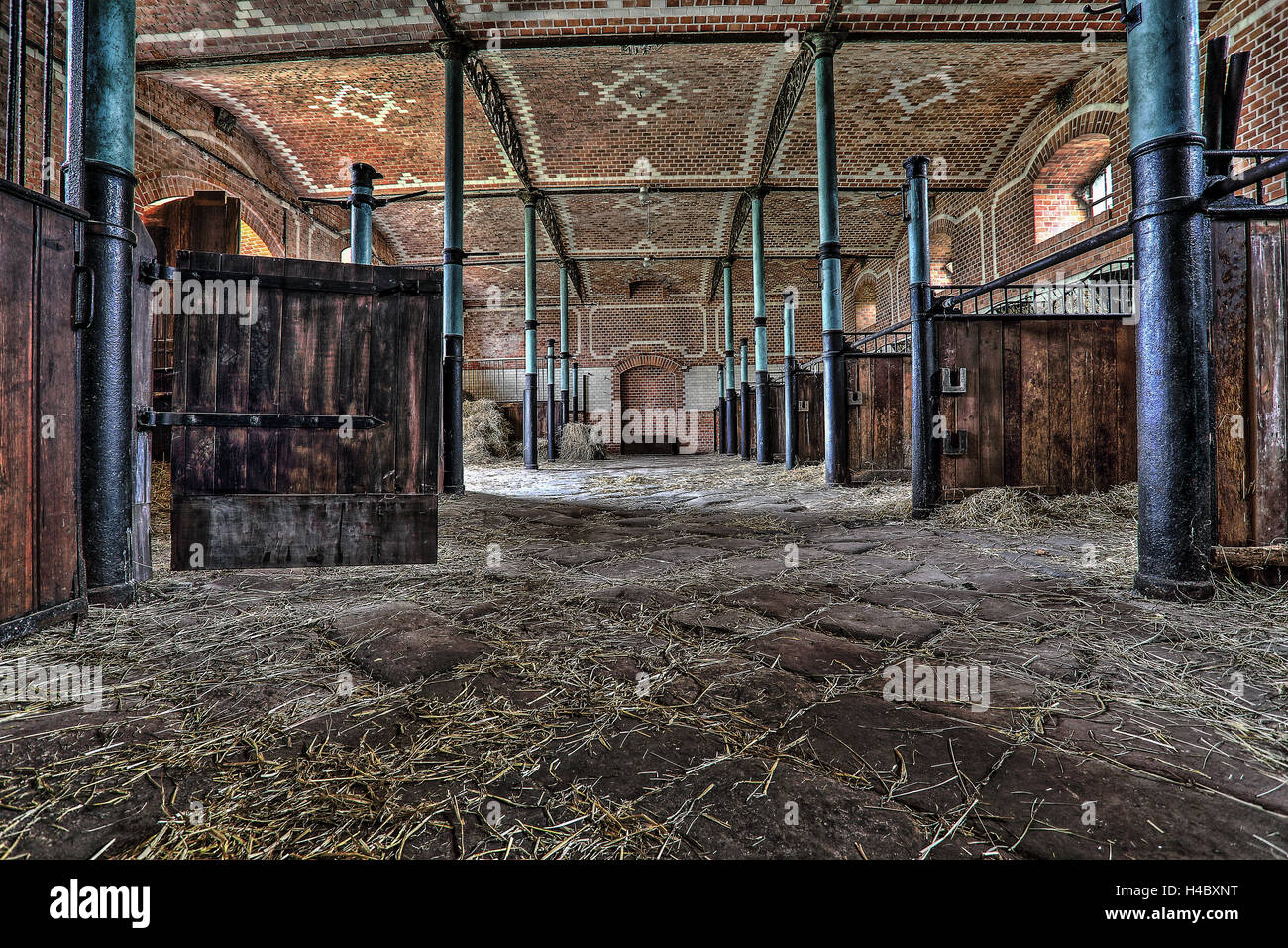 old horse stable Stock Photo Alamy