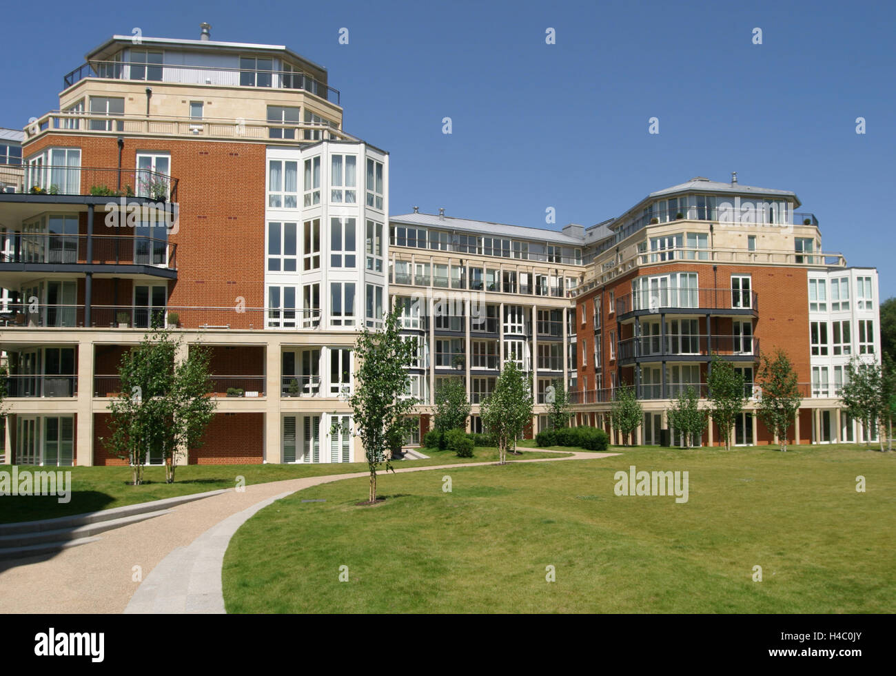 The luxury residential development at 552 Kings Road, Chelsea, London. A mix of new build and