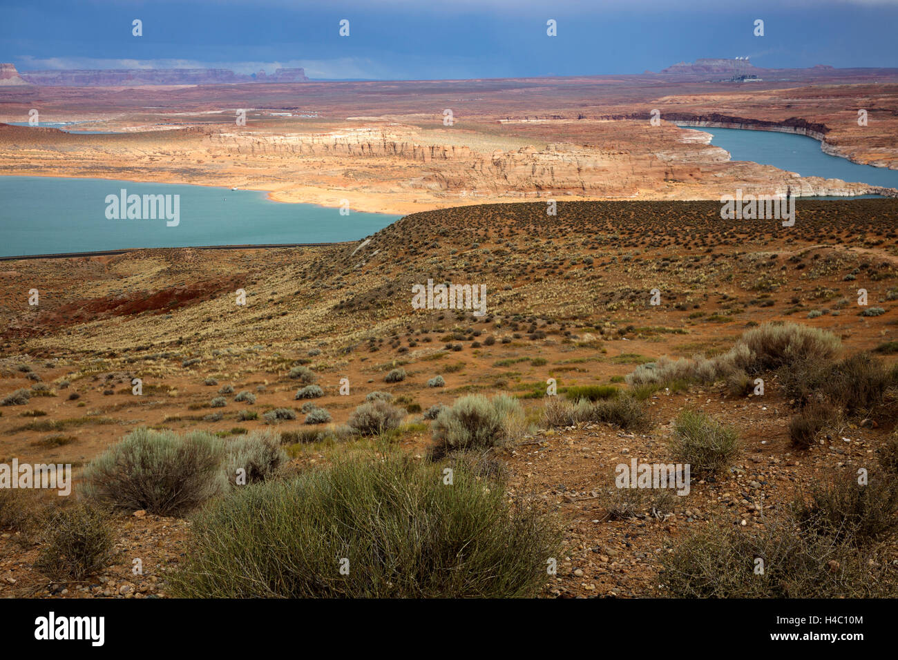 Panoramic view on famous lake Powell, Page, Utah, USA Stock Photo Alamy