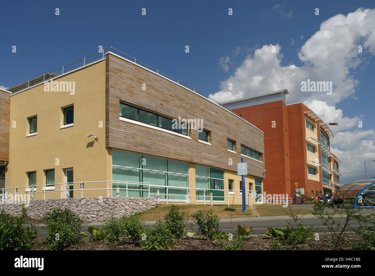 Exterior of West Middlesex Hospital, Isleworth, West London, UK. Built