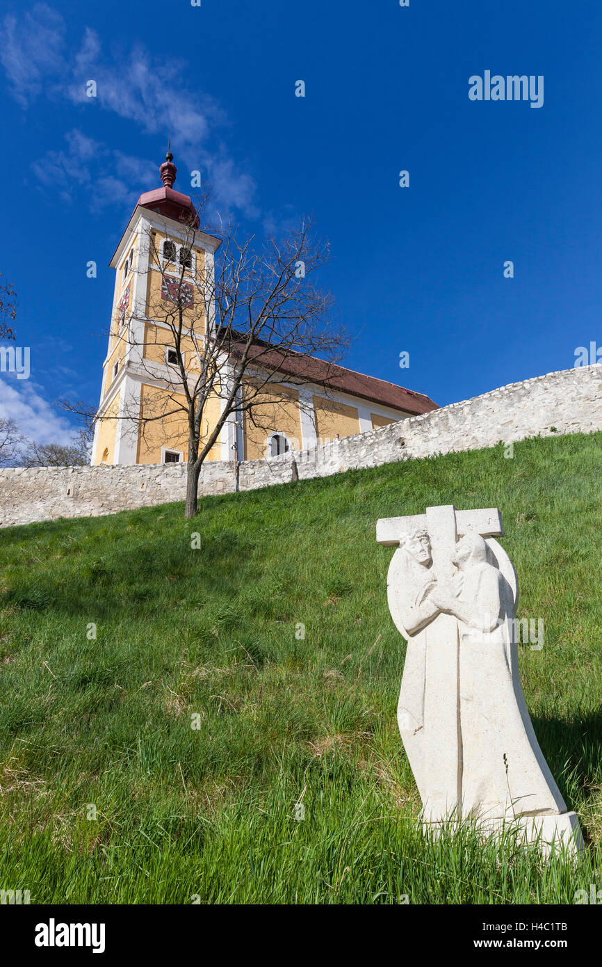 Mountain church St. Martin in Donnerskirchen, Burgenland, Austria, Stock Photo
