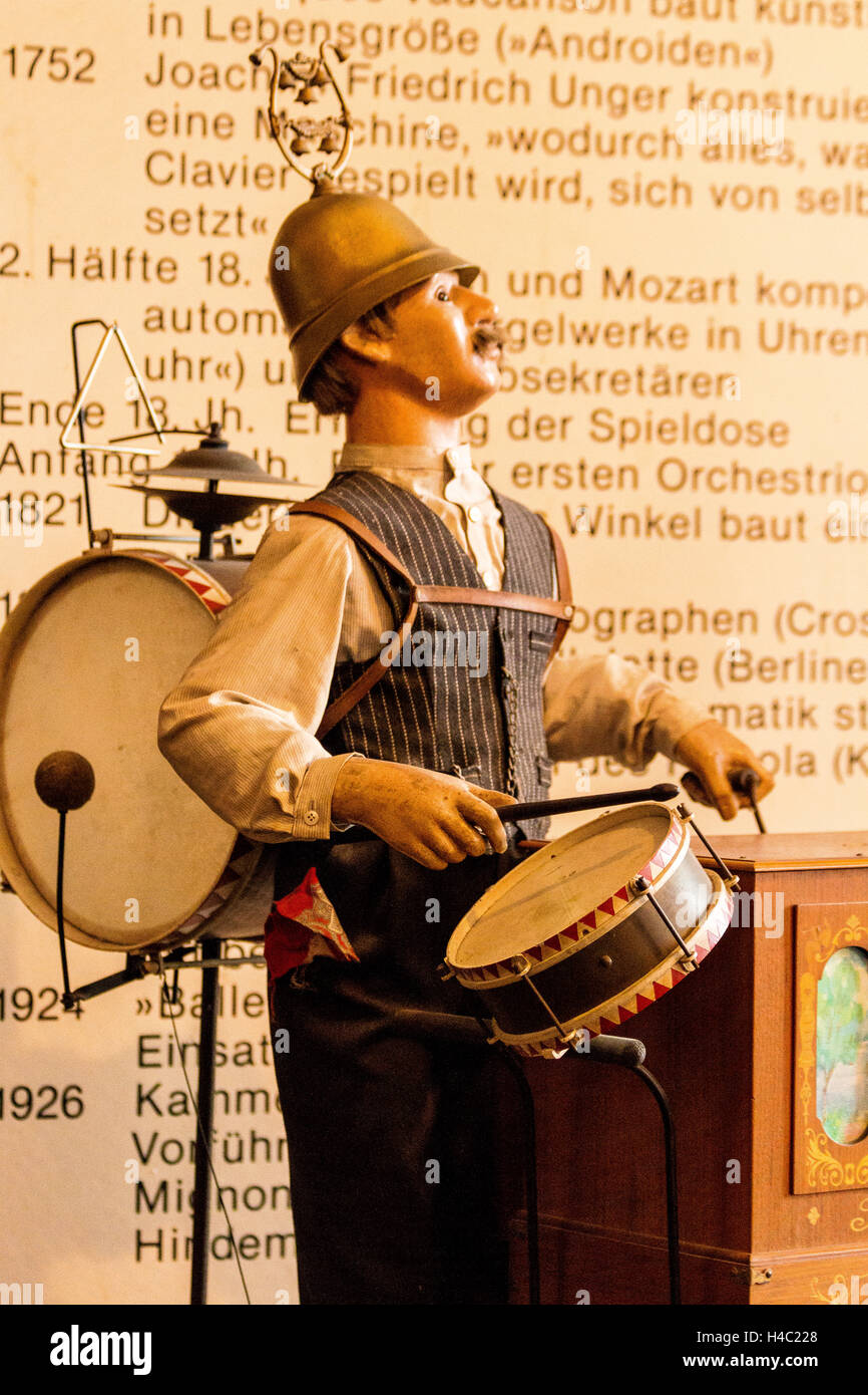 One man band, Siegfried's Mechanical Musical Instrument Museum, Rudesheim,  Rhine Gorge, Germany, Europe Stock Photo - Alamy