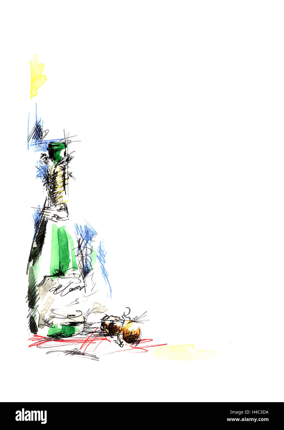 Champagne bottle with cork Stock Photo Alamy