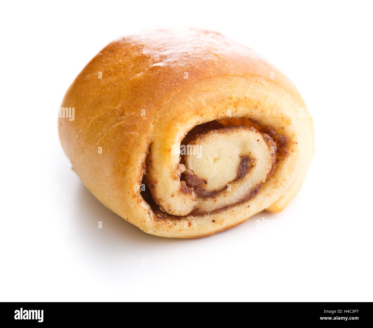 Mini cinnamon bun isolated on white background Stock Photo - Alamy