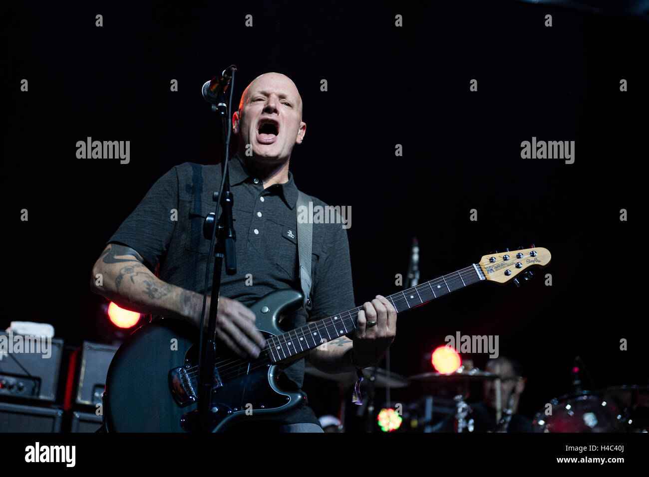Stephen Egerton of Descendents performs at Riot Fest at the National Complex September 2, 2016 in Denver, Colorado Stock Photo