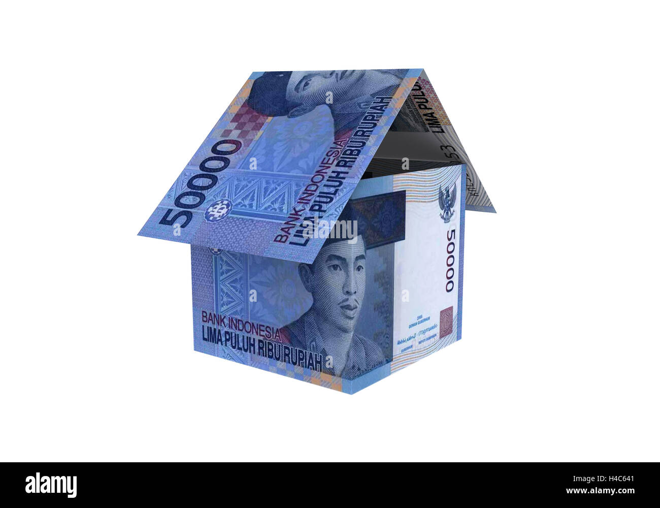 3D indonesian rupiah money property model Stock Photo - Alamy