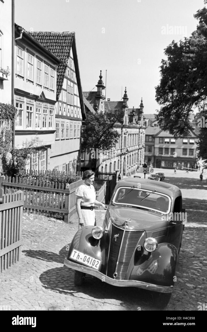 Ausflug nach Eisenach, Deutsches Reich 1930er Jahre. A trip to Eisenach, Germany 1930s Stock Photo