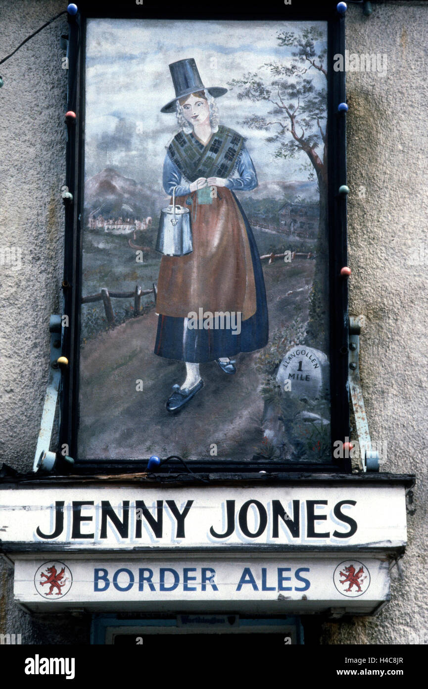 PUB SIGN Wales Stock Photo