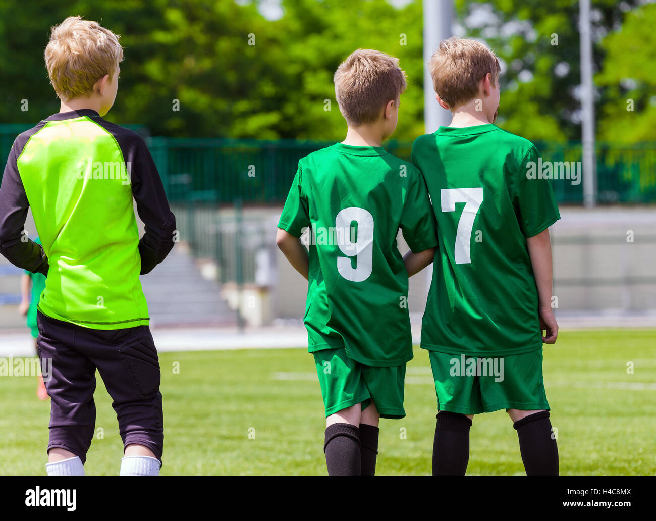 Young Soccer Players. Youth Football Club Stock Photo Alamy