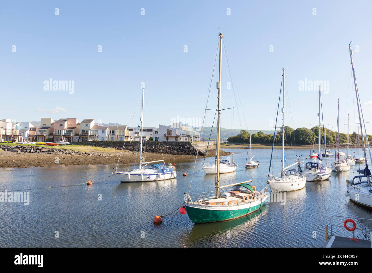 Porthmadog harbour, Eifionydd, Gwynedd, North Wales, UK Stock Photo Alamy
