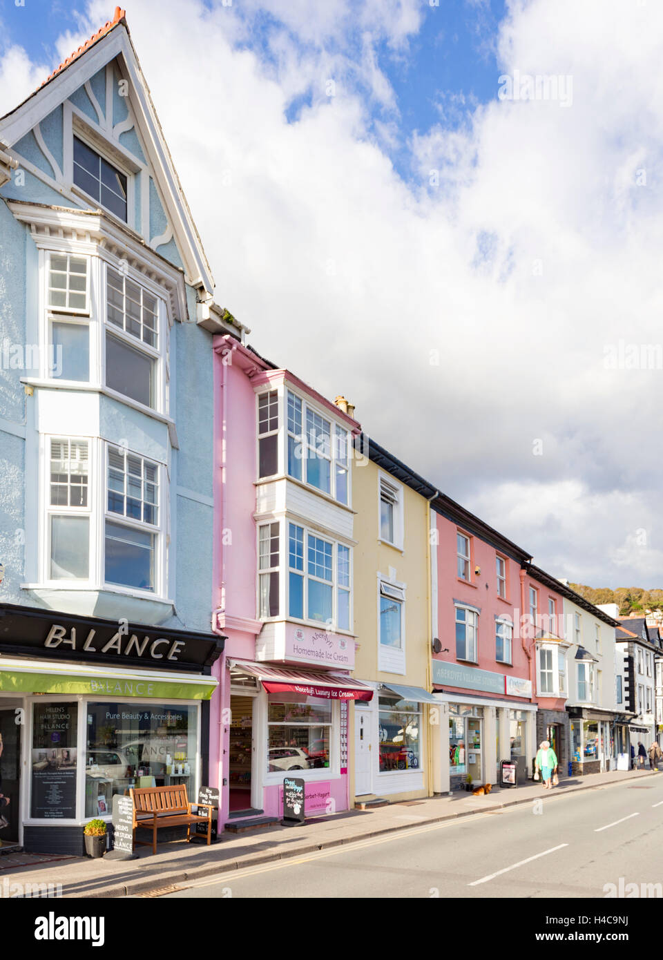The Welsh coastal town of Aberdovey (Aberdyfi), Gwynedd, West Wales, UK
