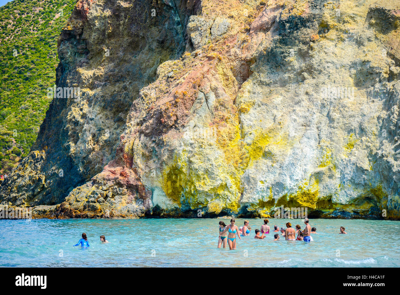 Italy Sicily Aeolian Islands Vulcano Island Volcano Island After a mud