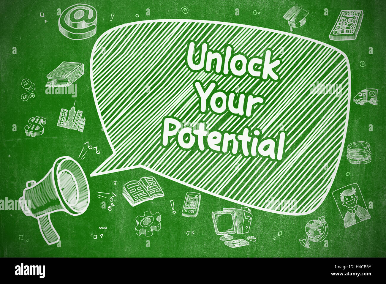 Unlock Your Potential - Business Concept. Stock Photo