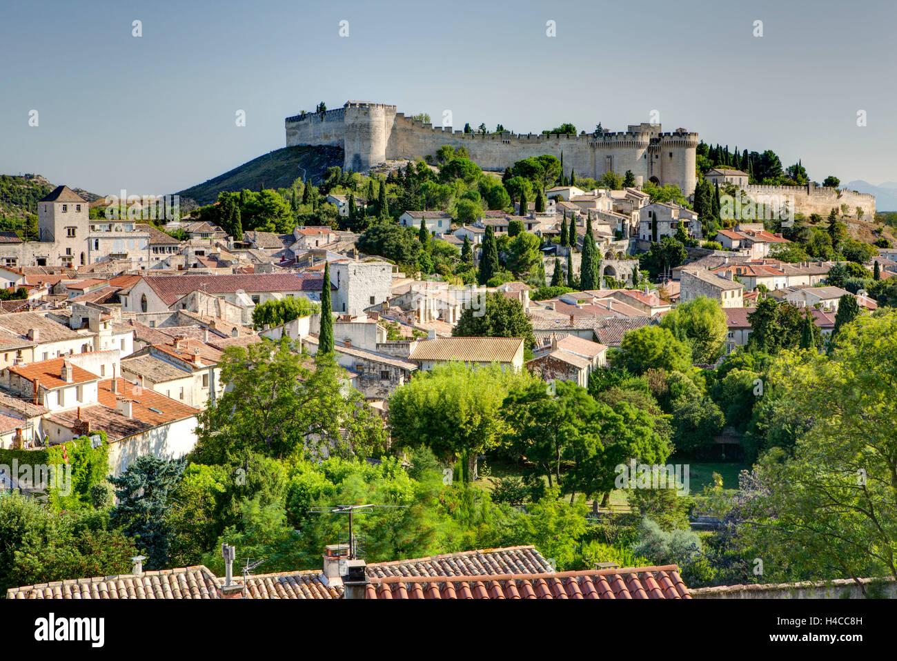 View at fort Saint Andre and Villeneuve lès Avignon, Département Gard