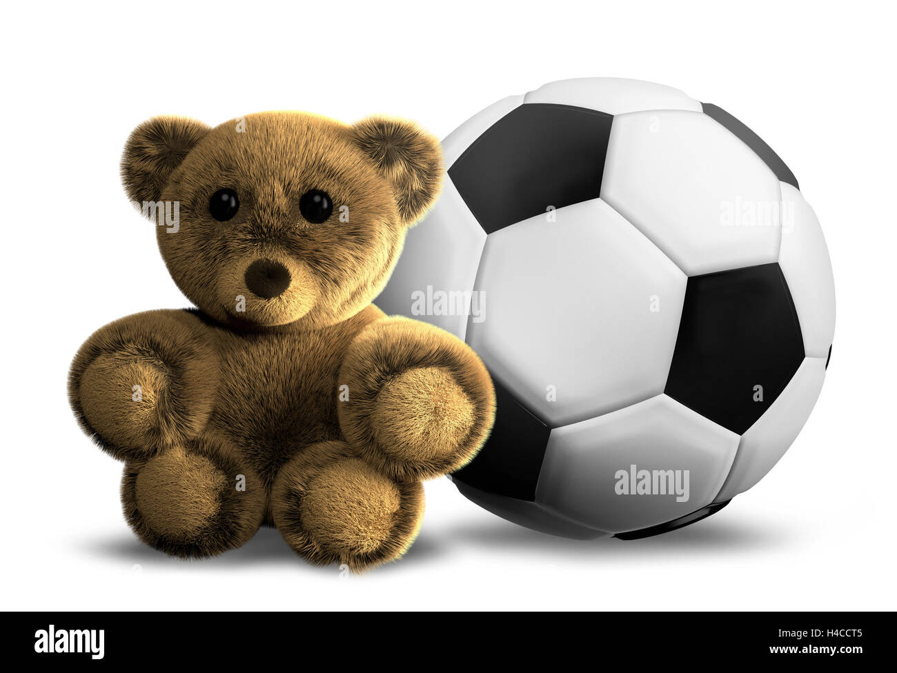 teddy bear with soccer ball