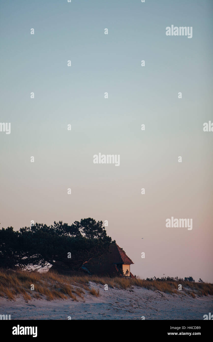 lonesome beach house in winter on the Baltic Sea Stock Photo - Alamy