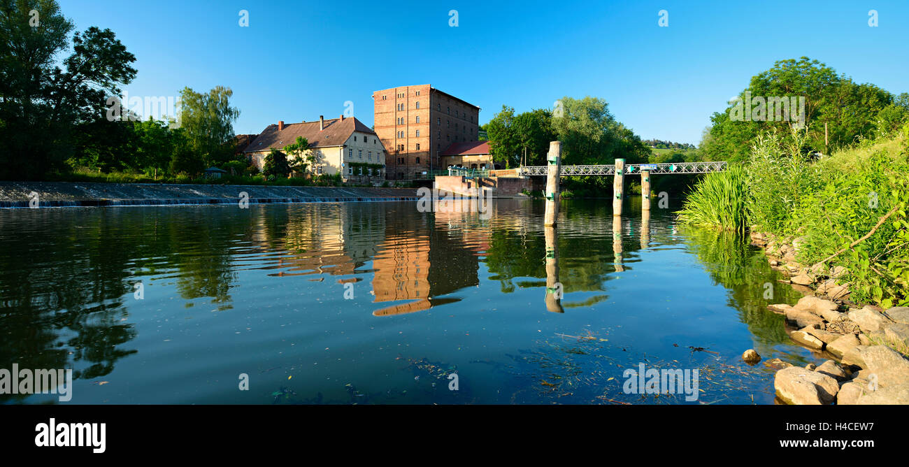 Germany, Saxony-Anhalt, Freyburg (Unstrut), historical water mill Zeddenbach Stock Photo
