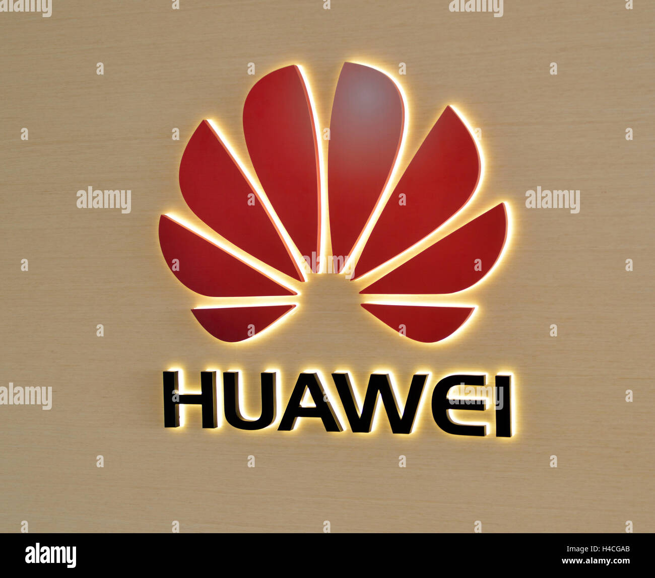 HUAWEI Logo. Stock Photo