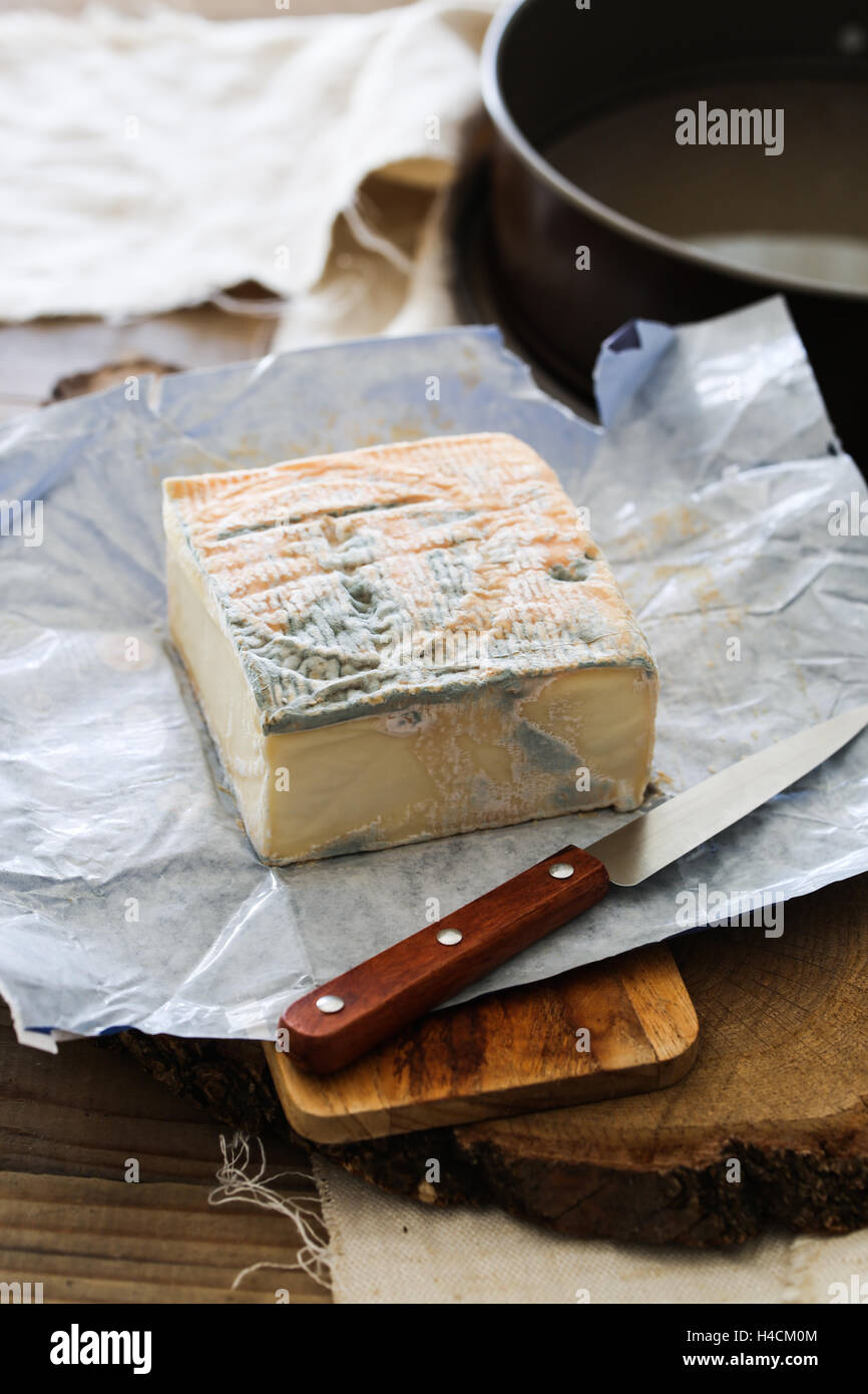 Taleggio cheese slices Stock Photo Alamy