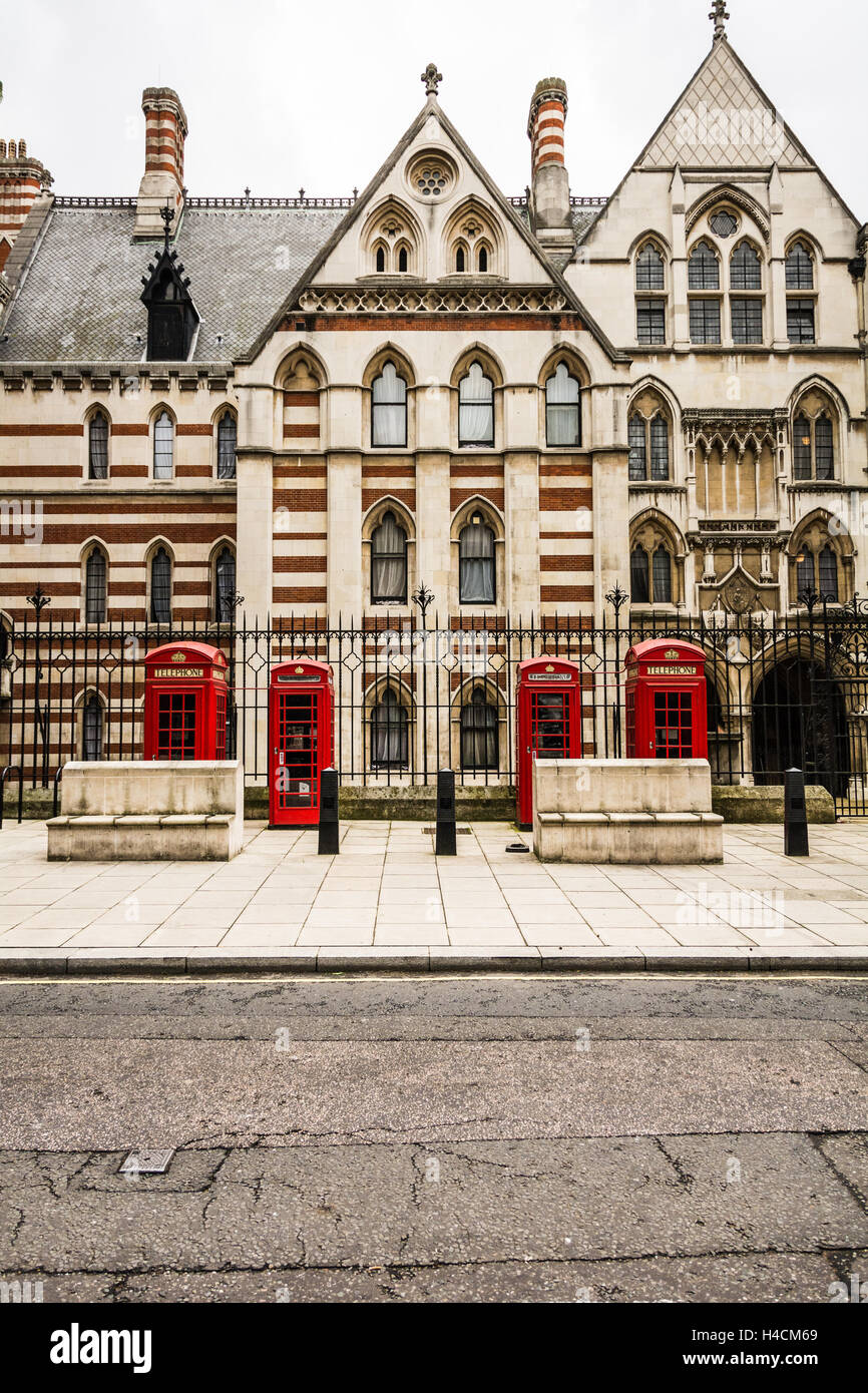 Rear entrance to the Royal Courts of Justice on Carey Street, London
