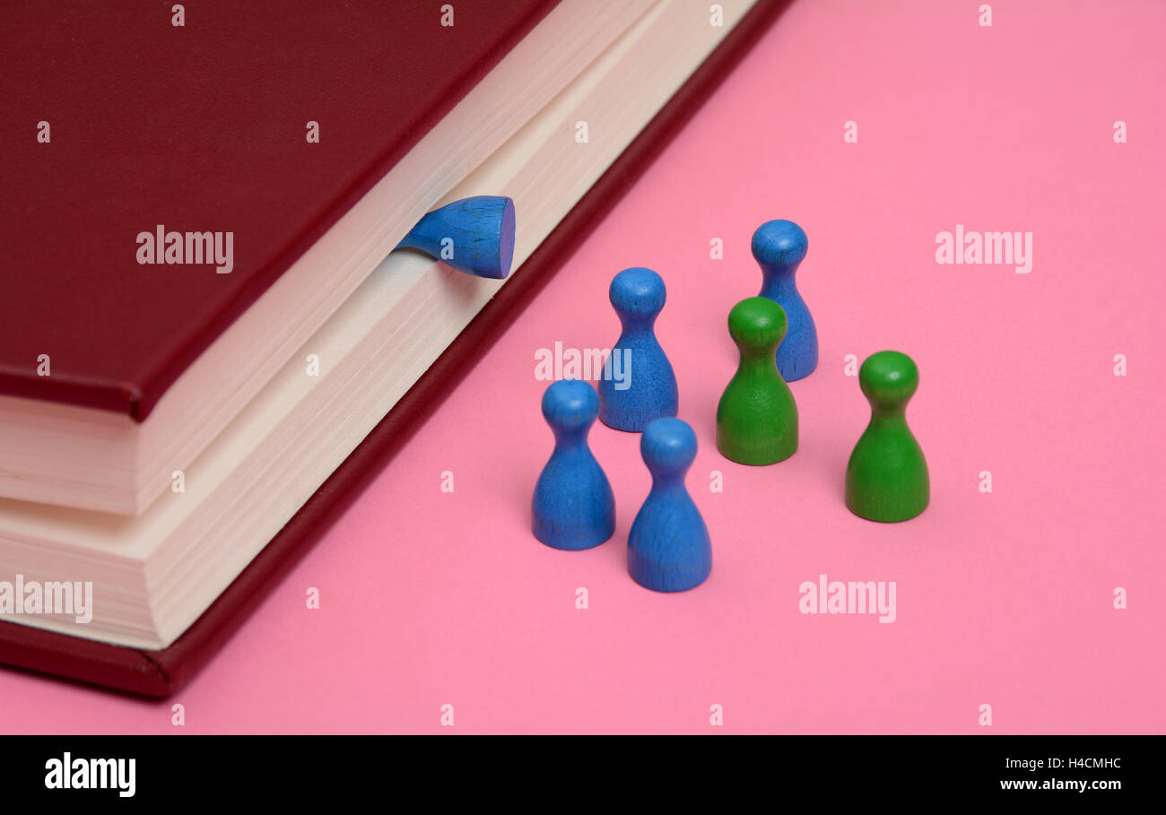 Knowledge Gain from Book Concept with Dice going into Stock Photo Alamy